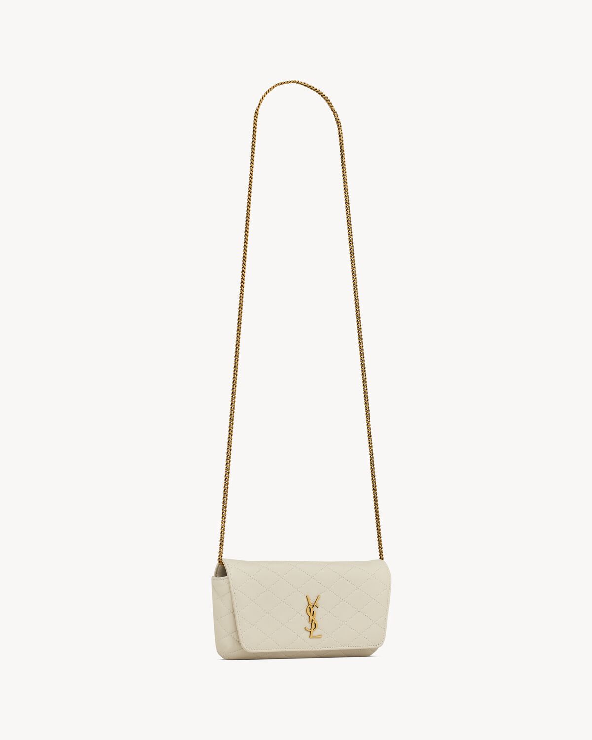 YSL Gaby Chain Phone Holder in Lambskin - Image 2
